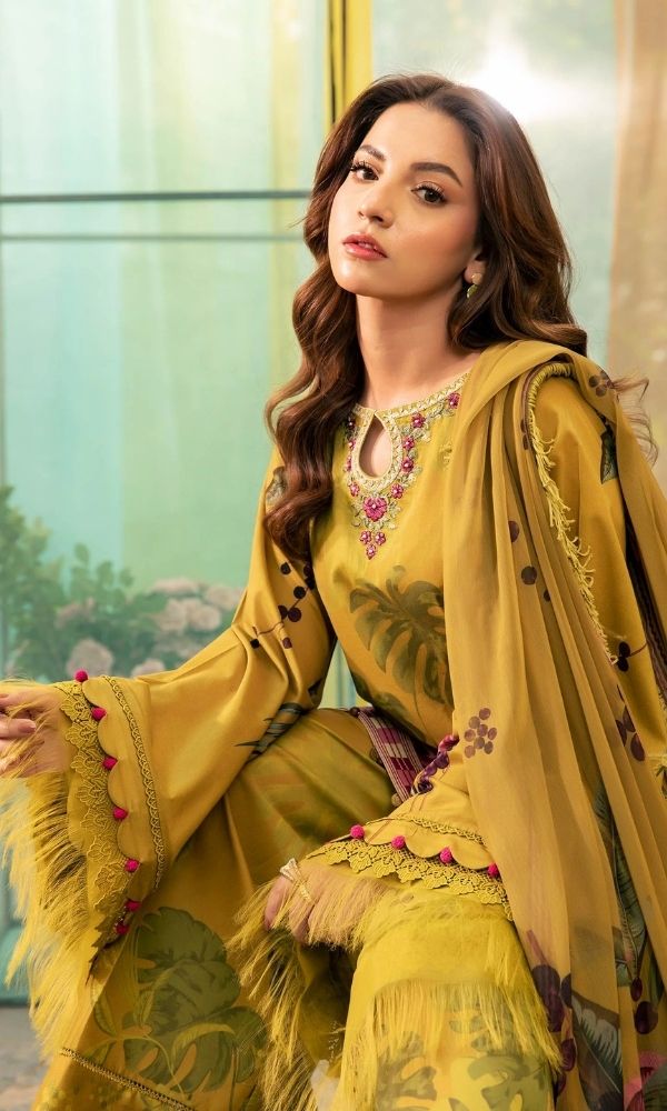 Lawn 3pc unstitched luxury digital printed suit