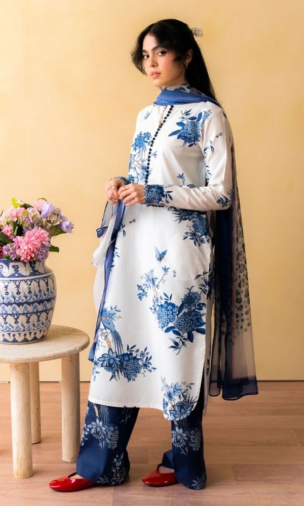 Lawn 3pc unstitched luxury digital printed collection