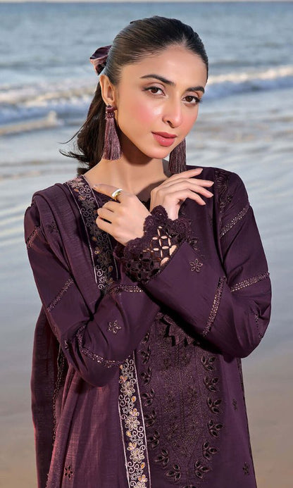 Lawn fully sequence chiken kari embroidered suit with lawn sequence embroidered dupatta