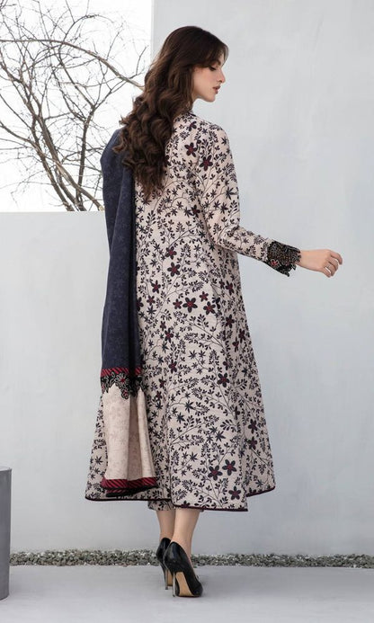 Baroque lawn unstitched 3pc digital printed suit