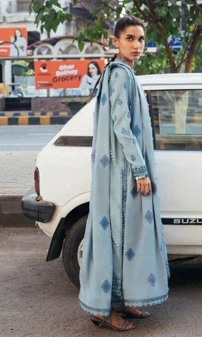 Lawn 3pc unstitched fully embroidered suit