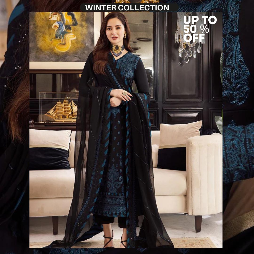 Dhanak 3pc unstitched heavy embroidered suit with embroidered shawl and patches