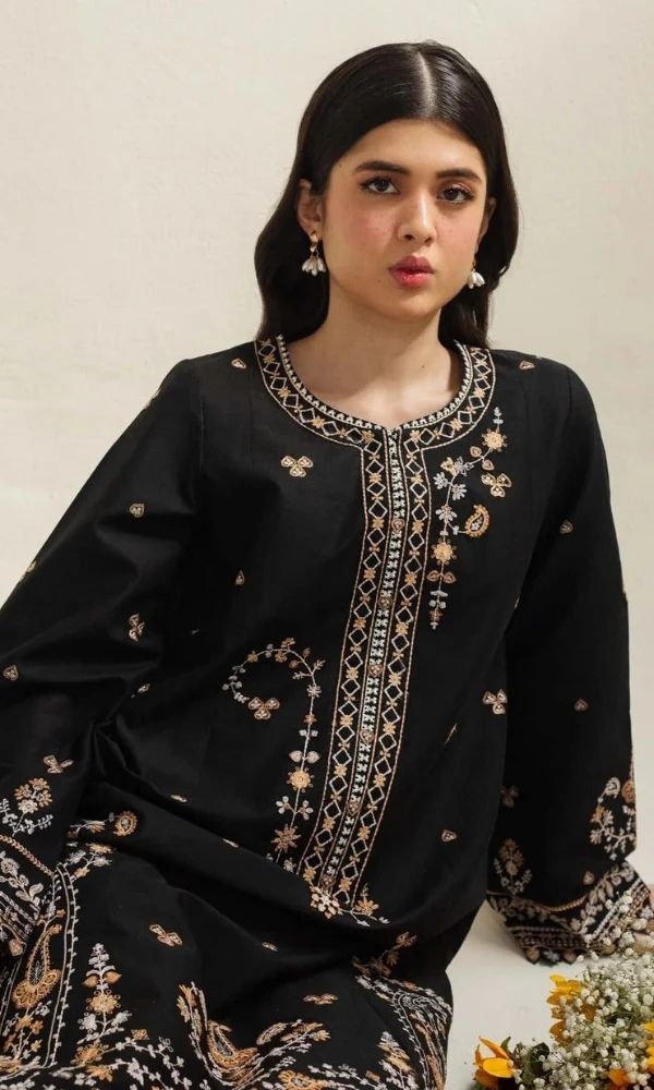 Lawn 3pc unstitched fully embroidered suit