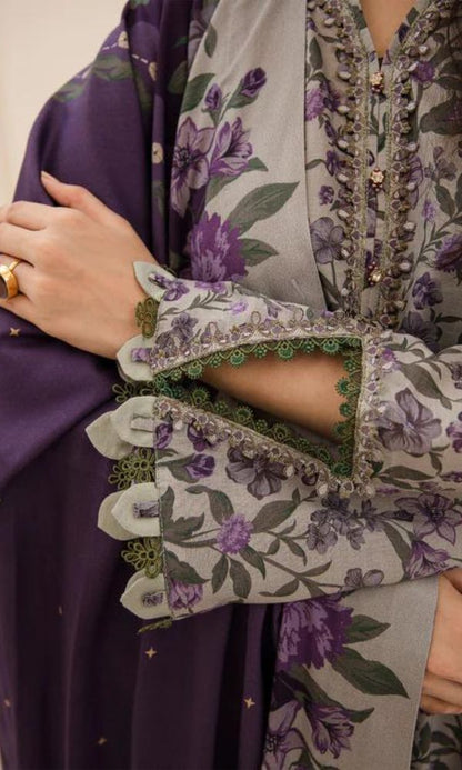 Baroque lawn unstitched 3pc digital printed suit